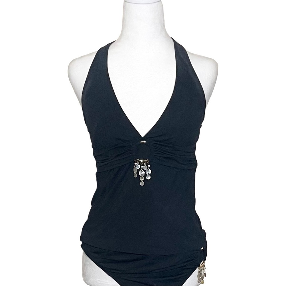 Women’s Tankini - La Blanca - Embellished Halter & Bikini Bottom - Size M - Picture 2 of 16